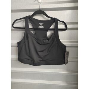Torrid Sports Bra Racerback Black Light Support Sz 3 3X 22-24 NWT